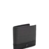 Stacked-logo wallet with monogram print