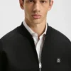 Stacked-logo zip-up sweatshirt in a cotton blend Stacked-logo zip-up sweatshirt in a cotton blend
