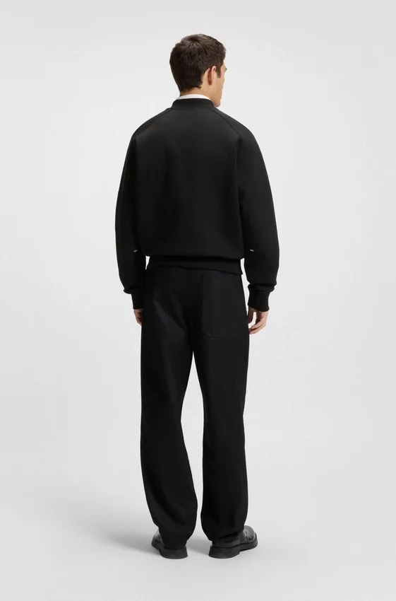 Stacked-logo zip-up sweatshirt in a cotton blend Stacked-logo zip-up sweatshirt in a cotton blend