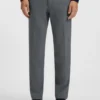 Stain-repellent slim-fit trousers in stretch dobby Stain-repellent slim-fit trousers in stretch dobby