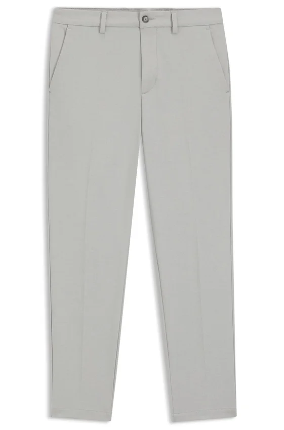 Stain-repellent slim-fit trousers in stretch dobby Stain-repellent slim-fit trousers in stretch dobby