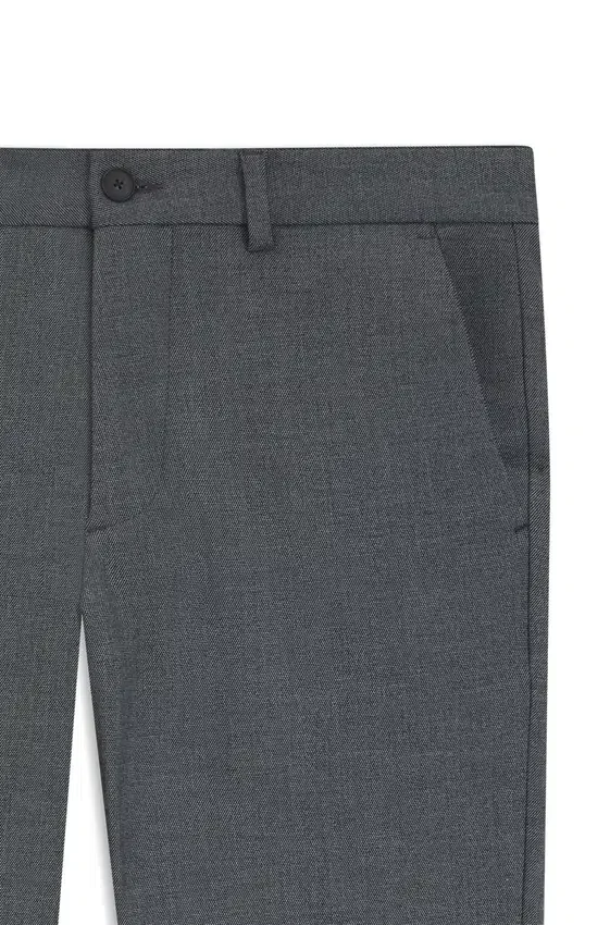 Stain-repellent slim-fit trousers in stretch dobby Stain-repellent slim-fit trousers in stretch dobby