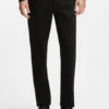 Stay-black tapered-fit jeans in stretch denim