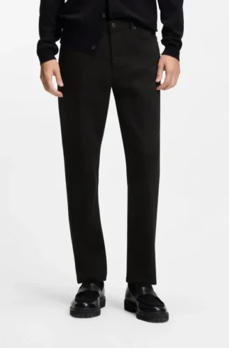 Stay-black tapered-fit jeans in stretch denim Stay-black tapered-fit jeans in stretch denim
