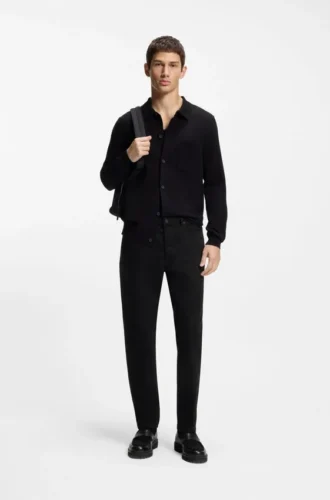 Stay-black tapered-fit jeans in stretch denim Stay-black tapered-fit jeans in stretch denim