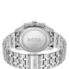 Steel-bracelet watch with blue dial