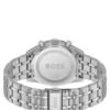 Steel-bracelet watch with blue dial