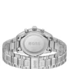 Steel-bracelet watch with green dial