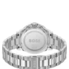 Steel-bracelet watch with green dial
