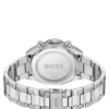 Steel-bracelet watch with green dial