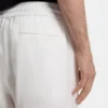 Straight-fit drawstring trousers in a linen blend