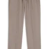 Straight-fit drawstring trousers in a linen blend