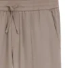 Straight-fit drawstring trousers in a linen blend