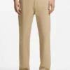 Straight-fit pants in mercerized stretch cotton