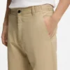 Straight-fit pants in mercerized stretch cotton