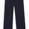Straight-fit pants in mercerized stretch cotton