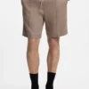 Straight-fit shorts in a linen blend