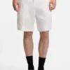 Straight-fit shorts in a linen blend