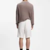 Straight-fit shorts in a linen blend