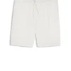 Straight-fit shorts in a linen blend
