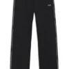 Straight-fit tracksuit bottoms with contrast piping and logo Straight-fit tracksuit bottoms with contrast piping and logo