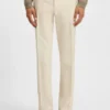 Straight-fit trousers in cotton-blend twill