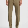 Straight-fit trousers in cotton-blend twill