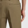 Straight-fit trousers in cotton-blend twill