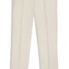 Straight-fit trousers in cotton-blend twill