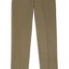 Straight-fit trousers in cotton-blend twill