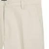 Straight-fit trousers in cotton-blend twill