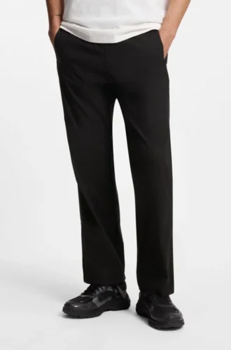 Straight-fit trousers in water-repellent ripstop