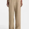 Straight-fit trousers with gold-tone carabiner chain