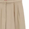 Straight-fit trousers with gold-tone carabiner chain
