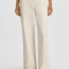Straight-leg trousers in stretch-cotton velvet Straight-leg trousers in stretch-cotton velvet