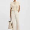 Straight-leg trousers in stretch-cotton velvet Straight-leg trousers in stretch-cotton velvet