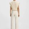 Straight-leg trousers in stretch-cotton velvet Straight-leg trousers in stretch-cotton velvet