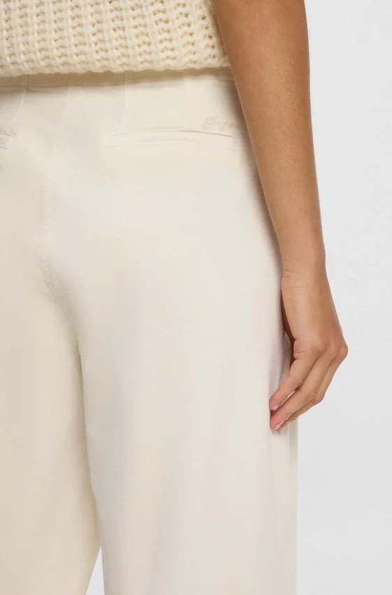 Straight-leg trousers in stretch-cotton velvet Straight-leg trousers in stretch-cotton velvet