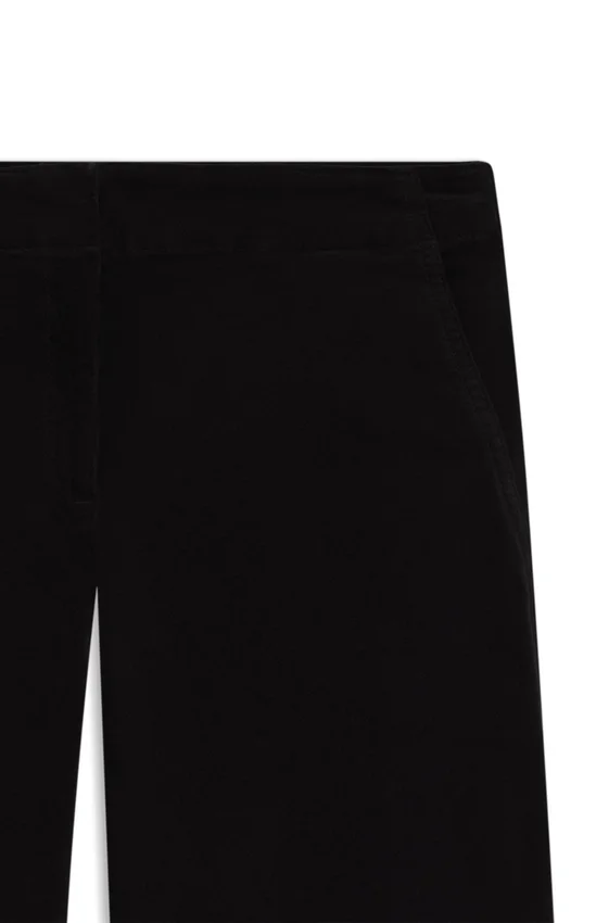 Straight-leg trousers in stretch-cotton velvet Straight-leg trousers in stretch-cotton velvet