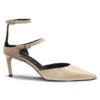 Strap-detail pumps in patent leather