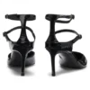 Strap-detail pumps in patent leather
