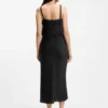 Strappy dress with laser-cut shapes Strappy dress with laser-cut shapes