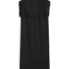 Strappy dress with laser-cut shapes Strappy dress with laser-cut shapes