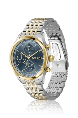 Stratus chronograph watch in two-tone steel