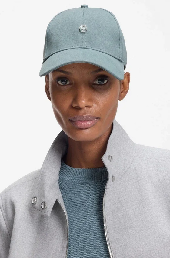 Stretch-cotton cap with Double B monogram Stretch-cotton cap with Double B monogram