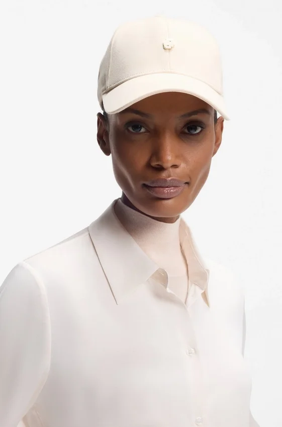 Stretch-cotton cap with Double B monogram Stretch-cotton cap with Double B monogram