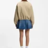Stretch-cotton jacket with contrast corduroy collar Stretch-cotton jacket with contrast corduroy collar