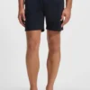 Stretch-cotton pyjama shorts with signature-stripe tape