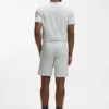 Stretch-cotton pyjama shorts with signature-stripe tape