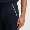 Stretch-cotton pyjama shorts with signature-stripe tape